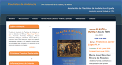 Desktop Screenshot of flautaandalucia.org