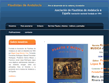 Tablet Screenshot of flautaandalucia.org
